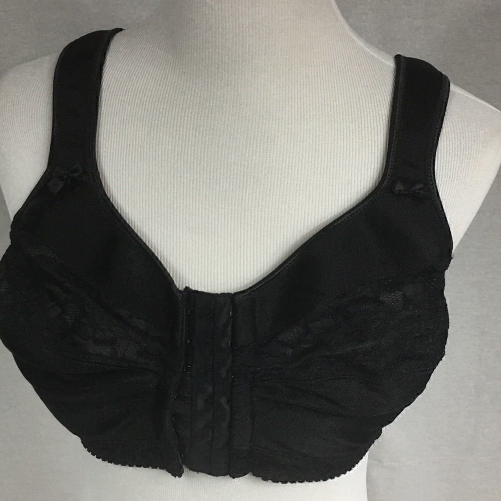Comfort Choice size 40C black front close bra